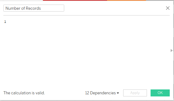 Number of Records field