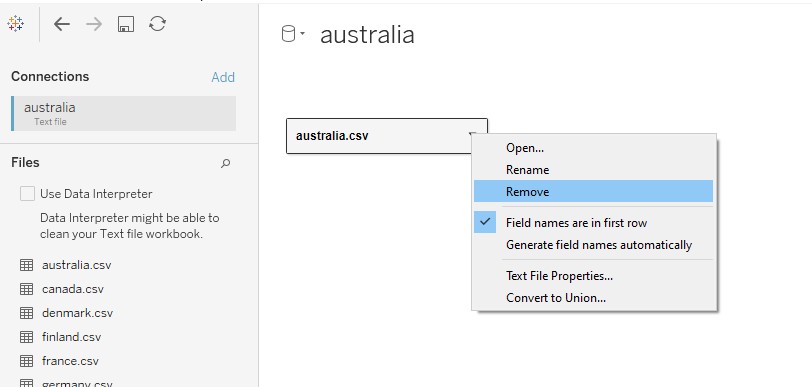 Removing australia.csv from logical table first